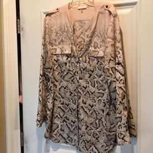 Calvin Klein button down blouse